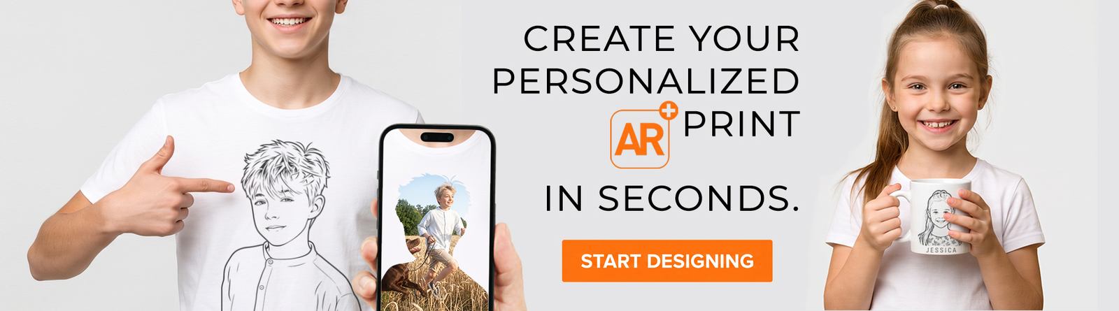 Create your personalized AR print in seconds